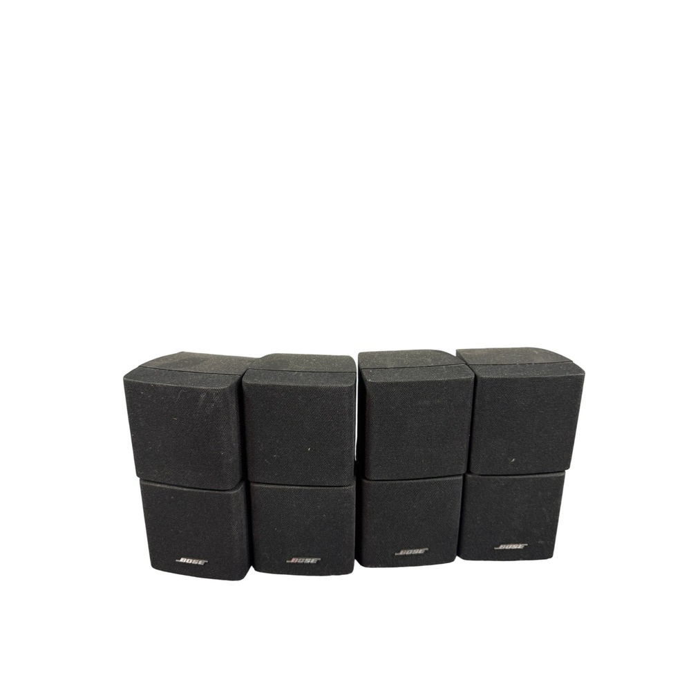 Bose Acoustimass Lifestyle Double Cube Satellite Speakers Black Set of 4